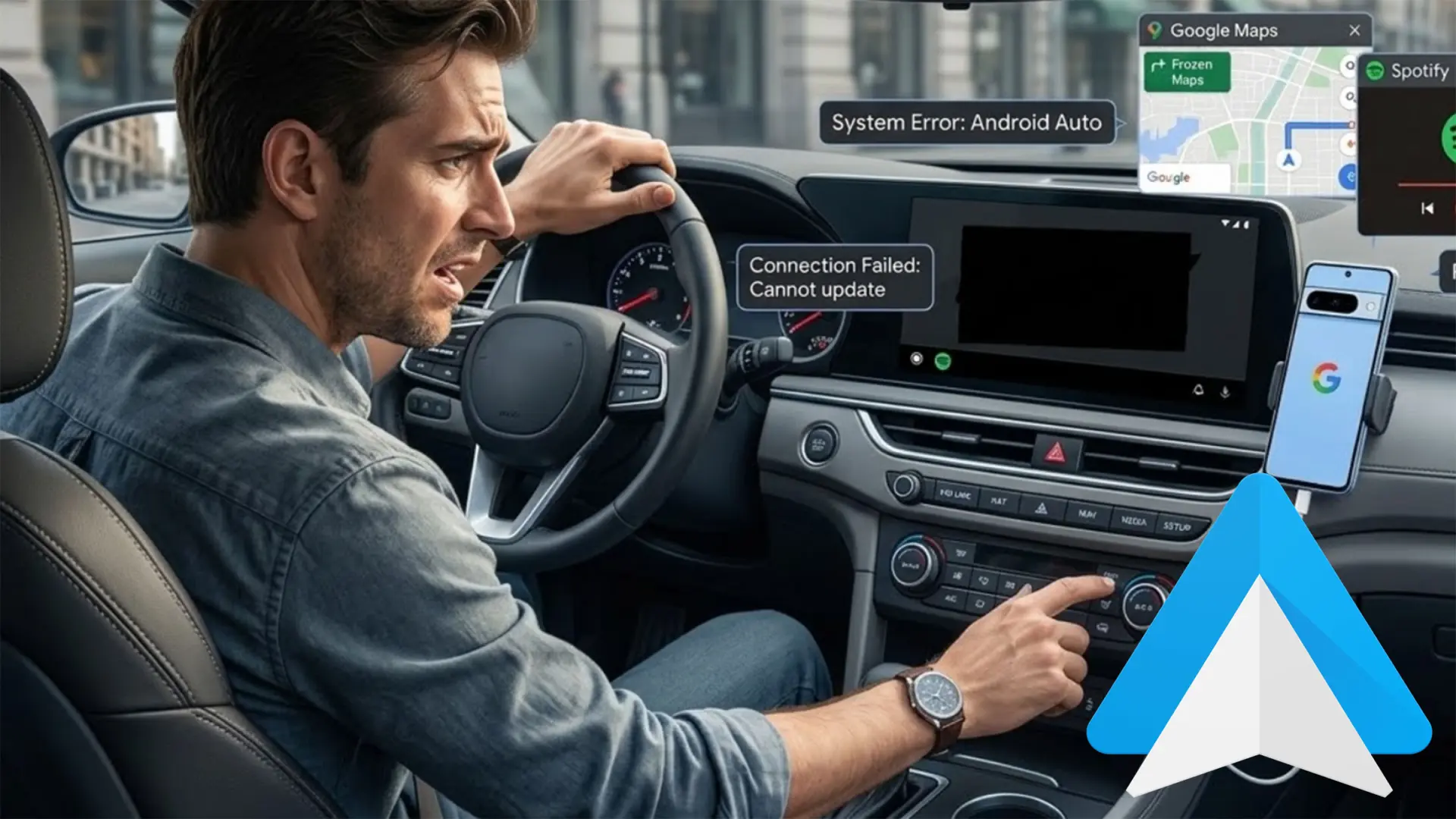 Android auto : pixel en ébullition, les conducteurs pris au piège
