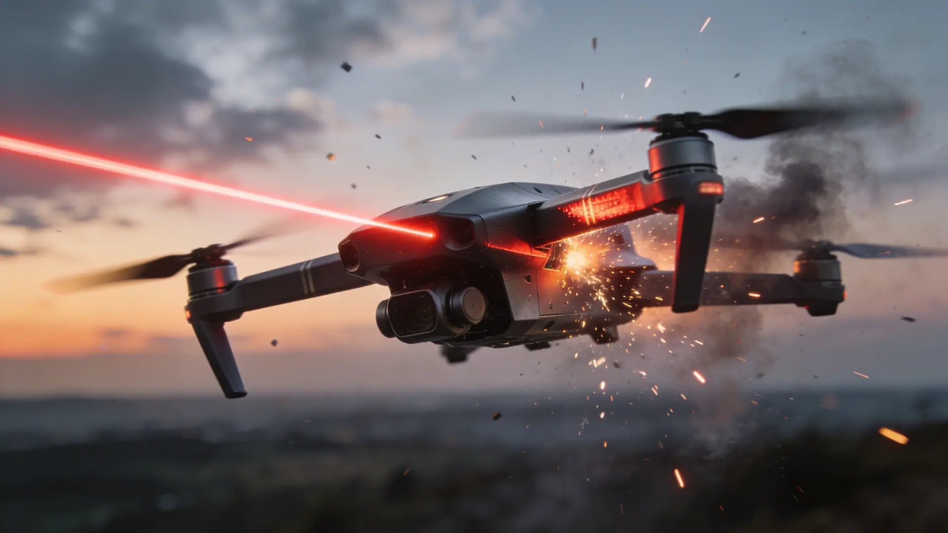 Chine : des drones kamikazes face à une nouvelle arme anti-drone laser