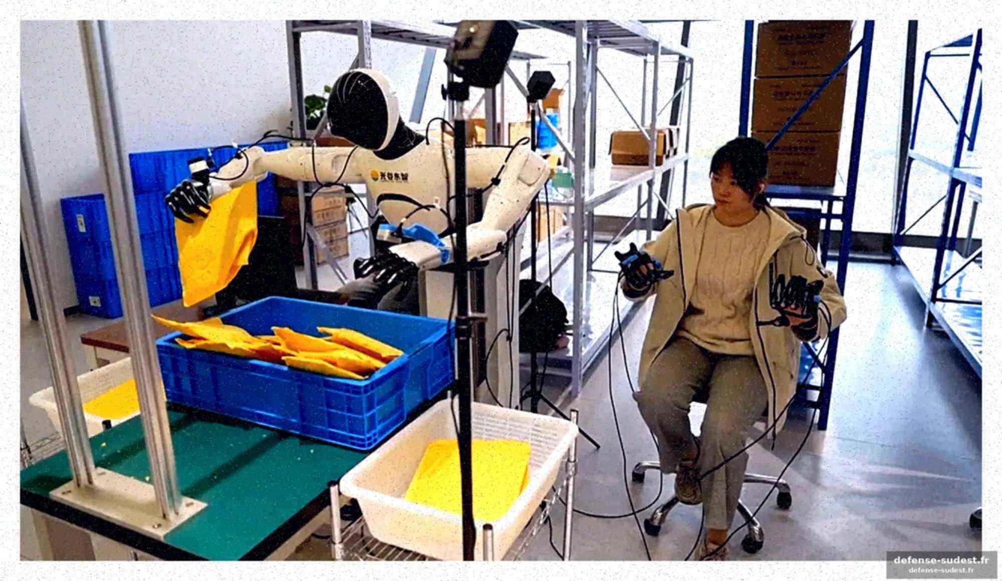 Les robots en casques de réalité virtuelle