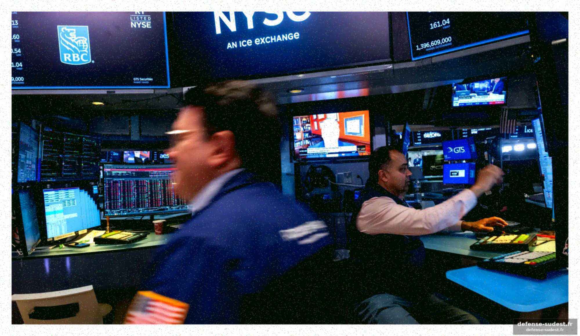 La bourse de new york en déroute
