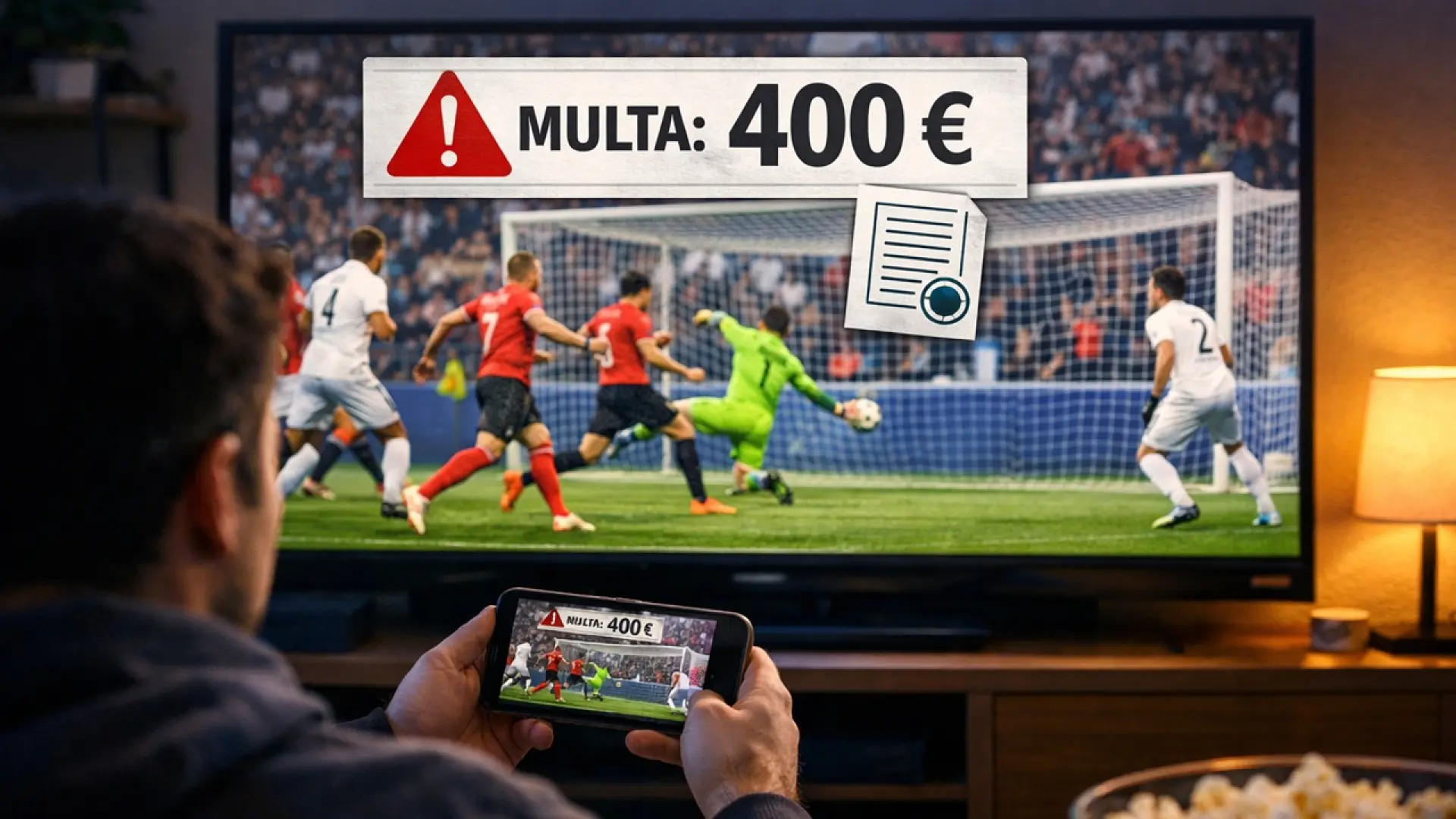 France punit les spectateurs de foot piraté : 300 à 400 euros d'amende