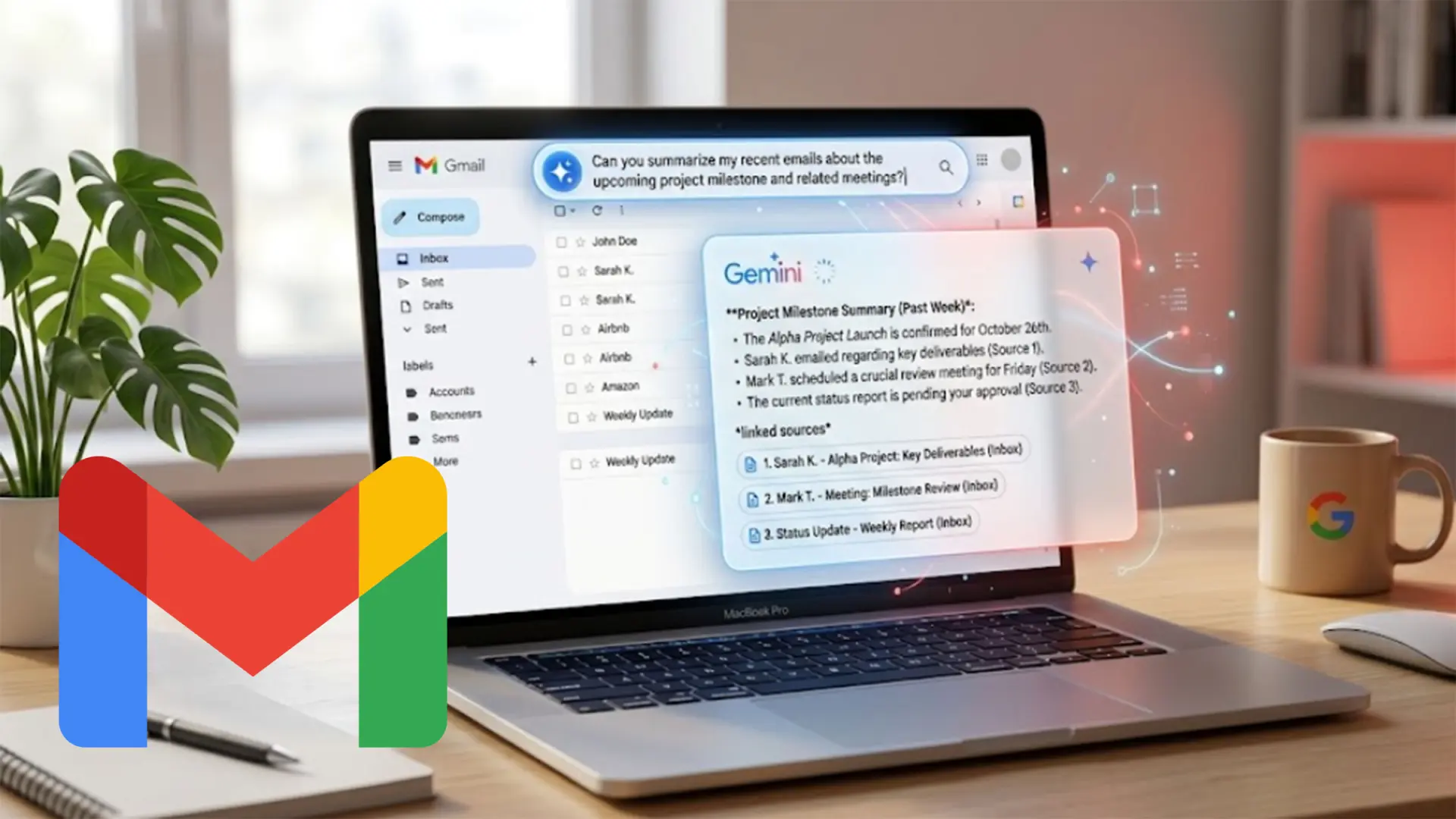 Gmail : google déchaîne gemini pour enfin dompter sa boîte de réception