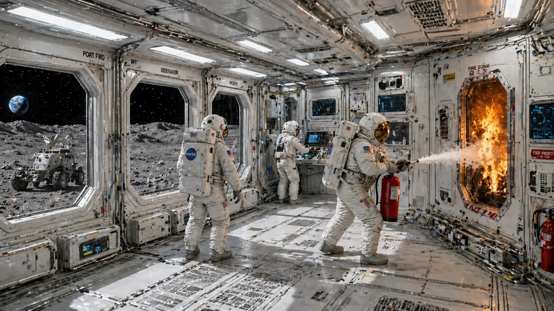 La nasa prépare un rover pour étudier la propagation des incendies sur la lune