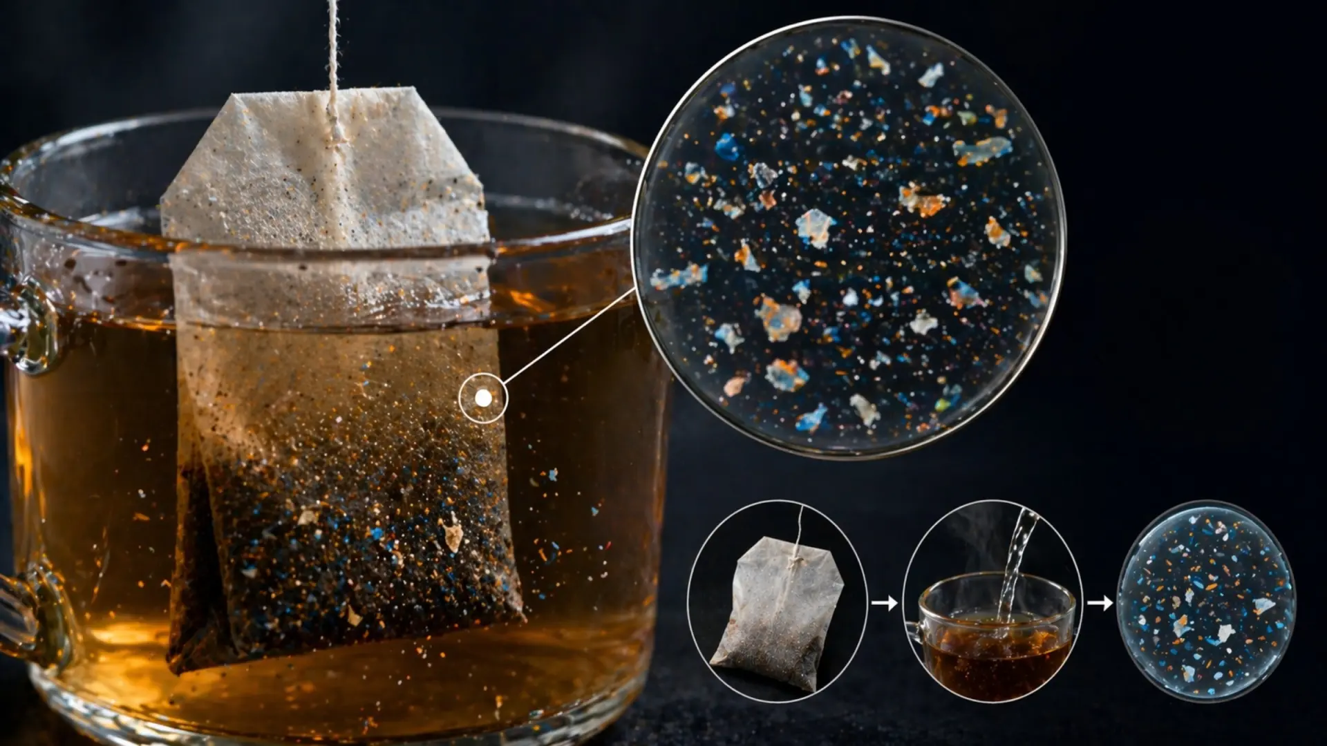 Les plastiques cachés dans votre thé
