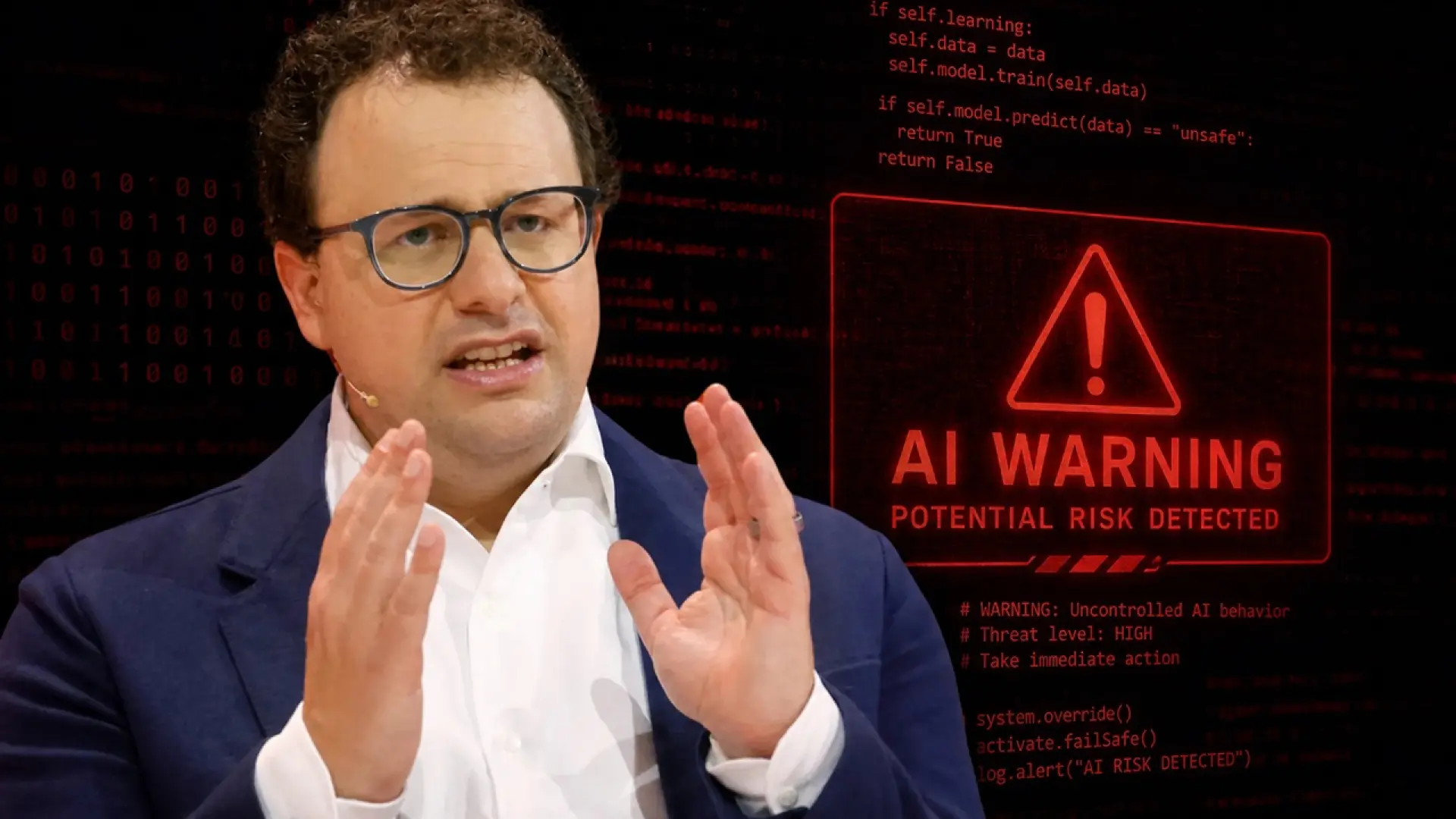 L'ia, une menace pour l'humanité? dario amodei, ceo d'anthropic, sonne l'alarme.