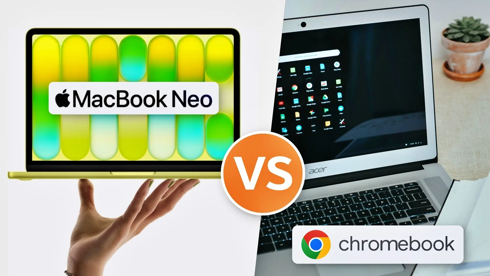 Macbook neo vs. chromebook plus 514 : le duel qui fait débat