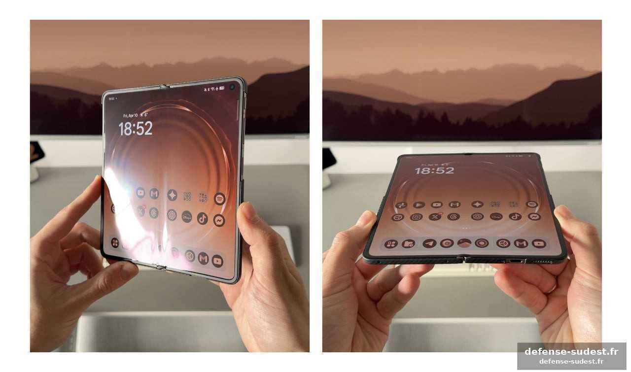 Le galaxy z fold 8 en perspective