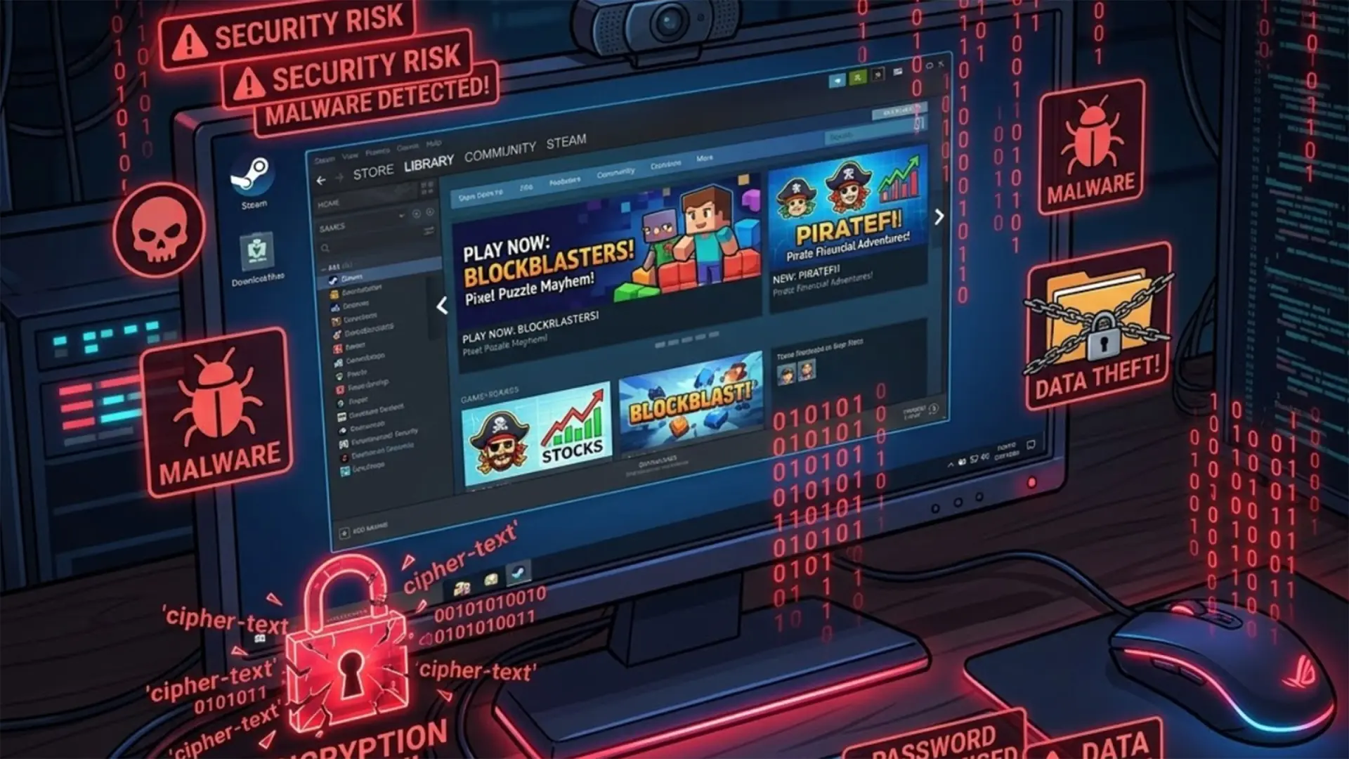 Steam : des jeux infectés, le fbi enquête sur des victimes