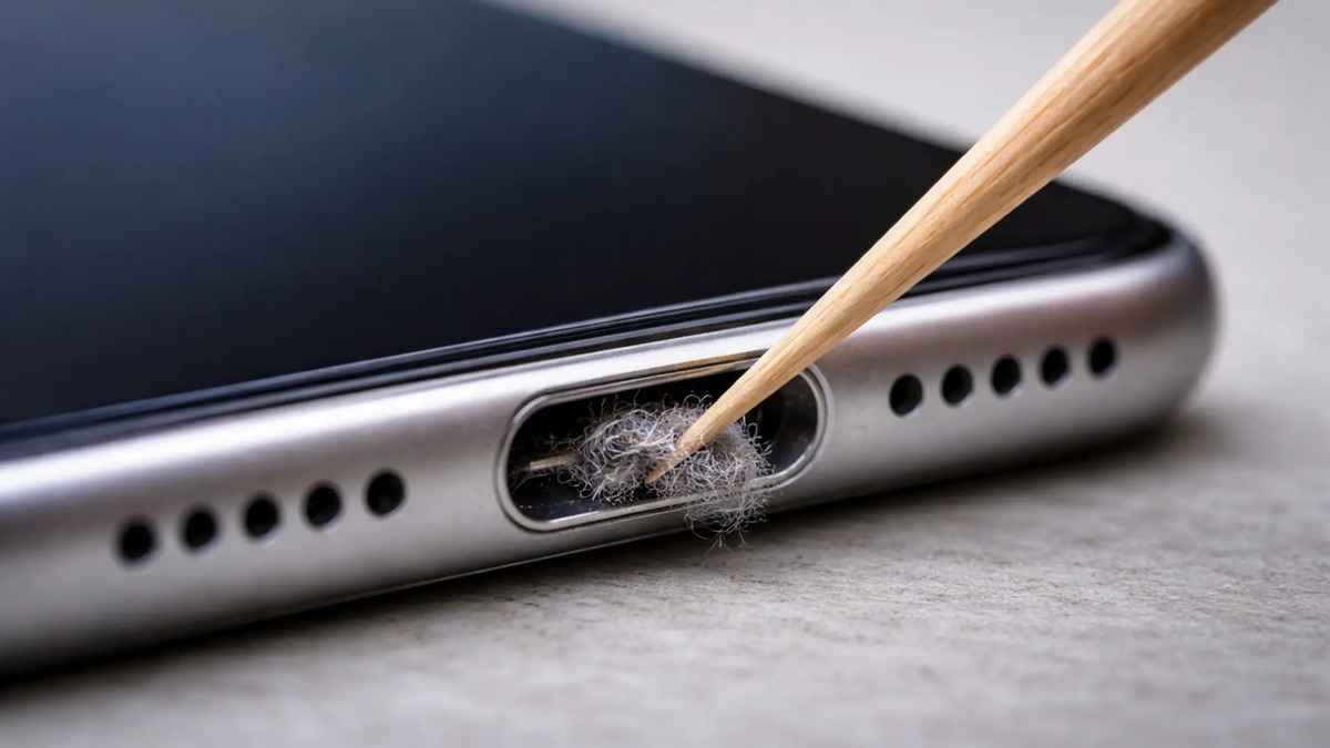 Votre chargeur ne fonctionne plus ? la poussière pourrait être la cause