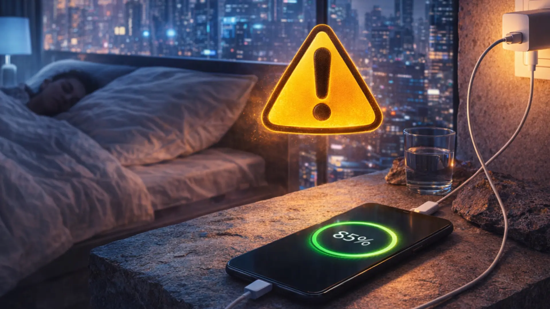 Votre téléphone se décharge lentement ? la nuit, c'est risqué.