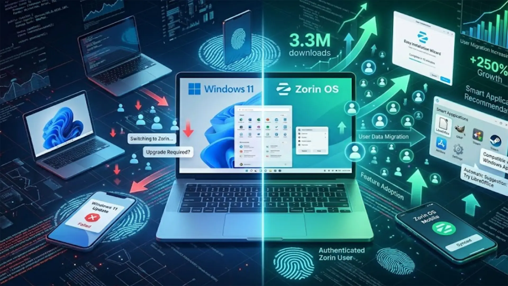 Zorin os : le linux s'impose, microsoft en souffrance